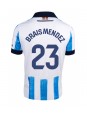 Real Sociedad Brais Mendez #23 Domácí Dres 2023-24 Krátký Rukáv